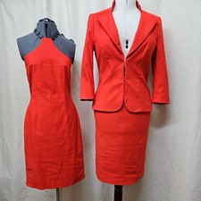Women 3 piece suit dress/jacket/skirt Scarlet Dusk designer size 12 