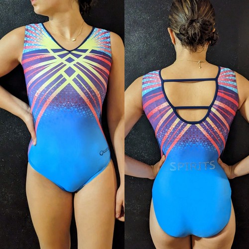 Quatro gymnastics leotard neon - gymnastics,