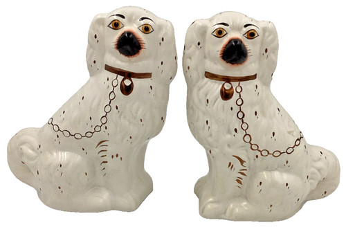 Pair large staffordshire - pair,