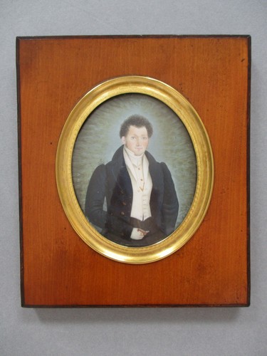 Antique miniature portrait - antique,