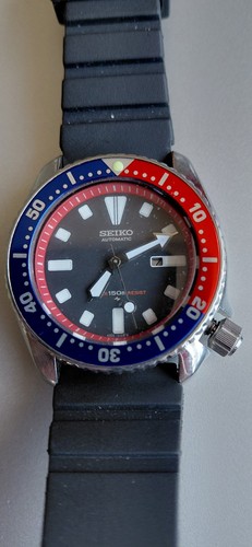 Seiko 4205 pepsi - bezel, diver