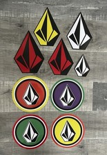 VOLCOM STICKER XL 8” Set Of 9 Stickers Volcom Stone Skateboard Surf WSL Stab USA