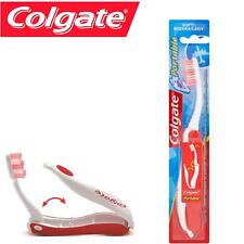 1pc Foldable Colgate Travel Toothbrush Soft Bristle Random Colour Flip Cover