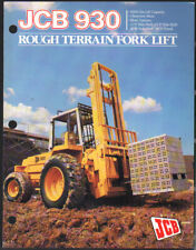  JCB "930" Rough Terrain Fork Lift Brochure Leaflet