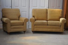 Parker Knoll 2 Seater Sofa & Chair Suite Petite Beige Great Condition