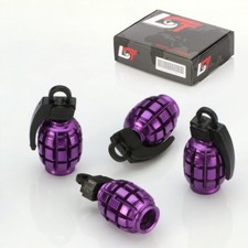 4x Dust Cap Tyre Valve Grenade