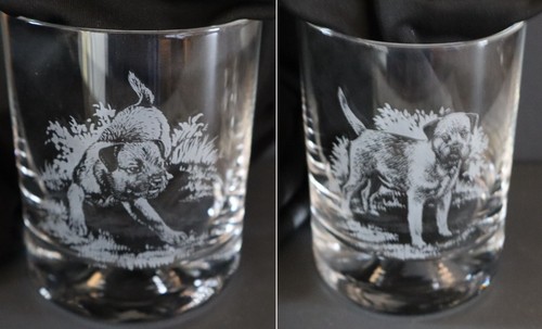 Border terrier engraved - engraved, /