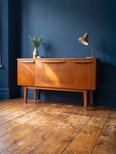 Teak sideboard record - tv,