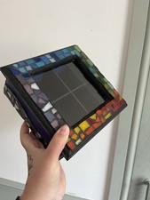 Vintage Handcrafted Mosaic Tiled Storage Box With Multicoloured Frame