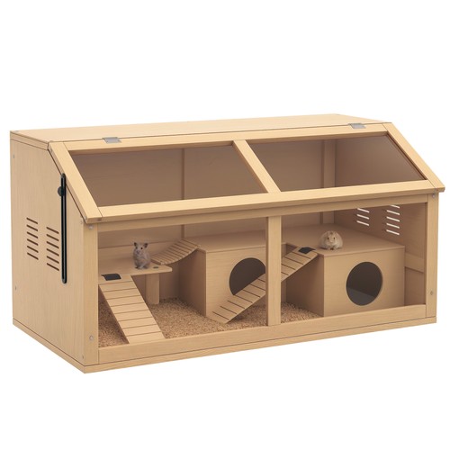 Pawhut wooden hamster - wooden, for