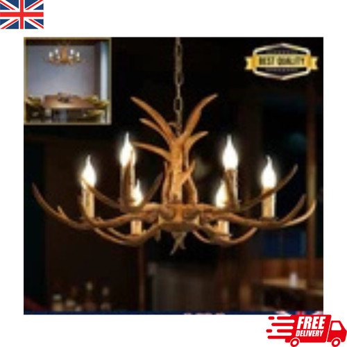 Retro brown antler chandelier - retro,