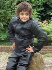 Baby Biker Toddler Jim Leather Infant Motorcycle Motorbike Jacket Black T