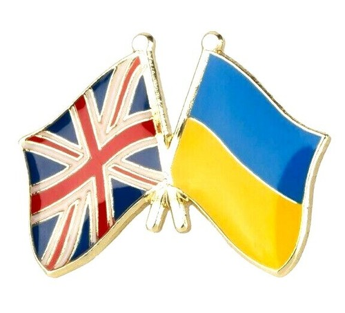 Ukraine badge flag - badge, pin