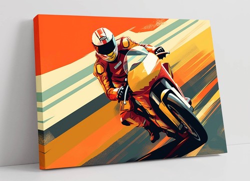 Cool guy motorbike retro - guy,