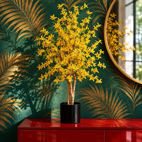 Artificial forsythia tree 60cm - artificial,