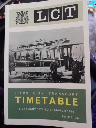 Bus timetable 1974 - bus,