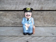 Vintage Artone Hand Painted Pottery Sitting POSTMAN Character Toby Jug