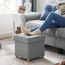 Folding Storage Stool Seat
