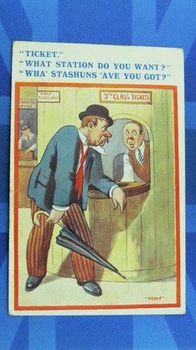Vintage comic postcard - vintage,