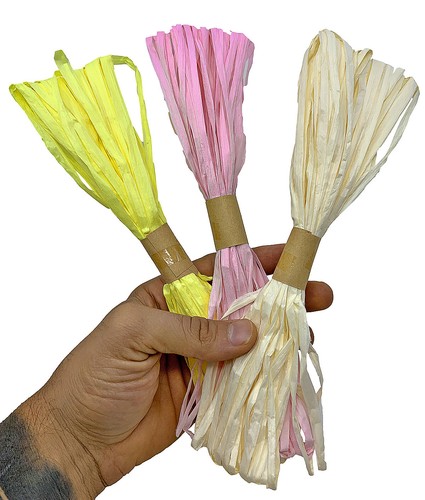 1210 3pk colored raffia - colored,