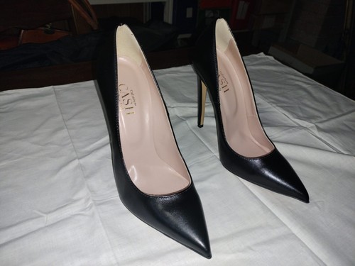 Cash black leather heel - cash,