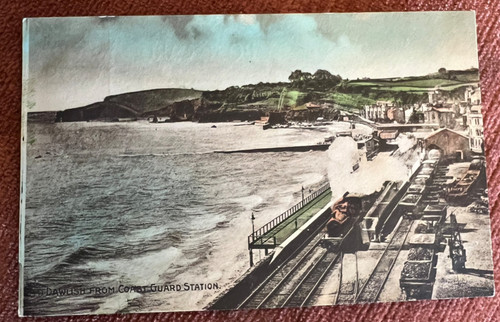 Antique postcard dawlish - dawlish, devon