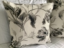 Laura Ashley Gosford Charcoal Cushion Covers X 2