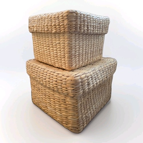 Set natural woven - natural, wicker