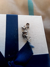 SILVER CHARM MOUSE VERY CUTE ARTICULATED VINTAGE