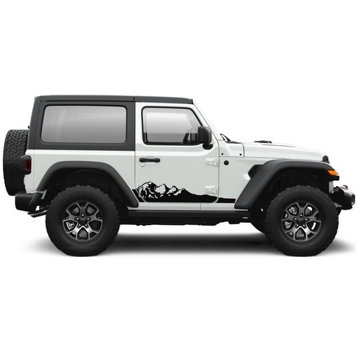 Mountain stickers for jeep - stickers,