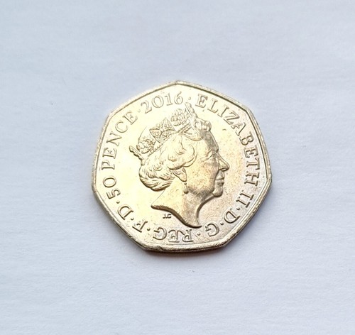 Used pence piece - used, (2016)