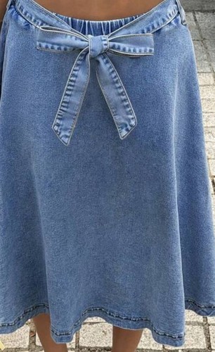 Denim skirt - denim,