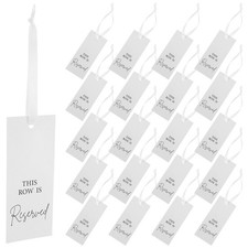  24 Sets Wedding Chair Decorations Event Pew Reserved Signs Party