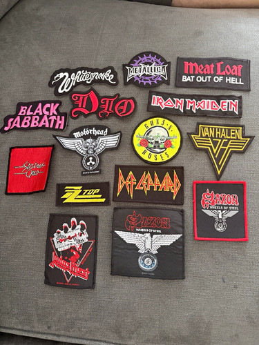 Rock metal music cloth patches - music,