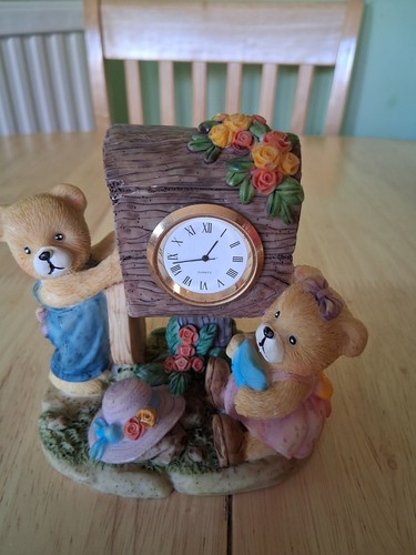 Decorative bear table clock - decorative,