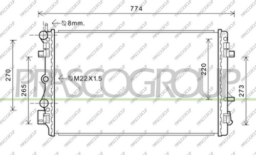 Fits skoda fabia - fabia, radiator
