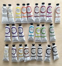 Gamblin 1980 Oil Paints 37 ml Tubes - 24 Tubes - Mostly Unused