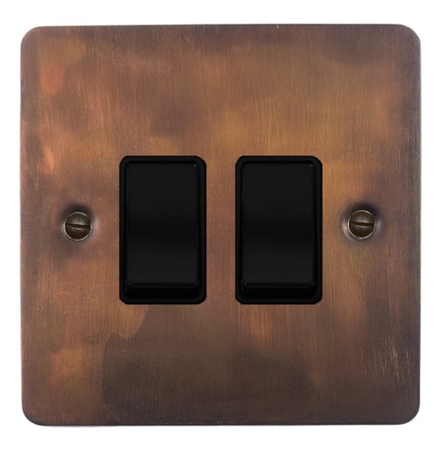 Flat plate tarnished - flat,