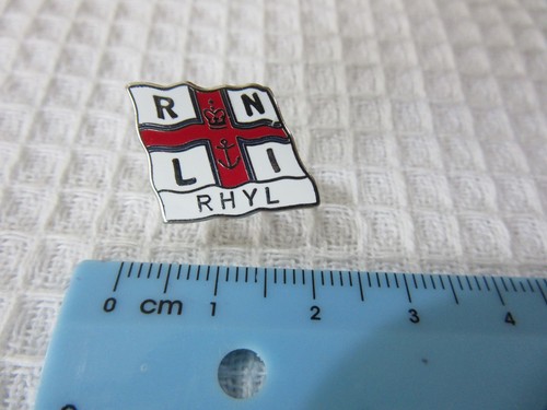 Rnli lifeboat flag rhyl lapel - lifeboat,