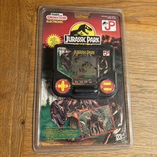 Vintage 1993 Jurassic Park lcd game handheld grandstand JP Carded Tiger Dinosaur
