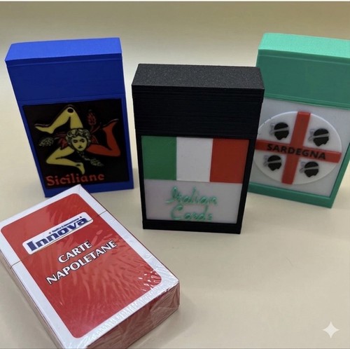 Italian card case playing - card,