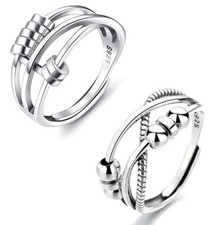 Womens Anxiety Rings 925