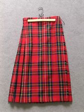 Vintage Ladies Genuine Royal Stewart Tartan Kilt Size 12 Never Worn