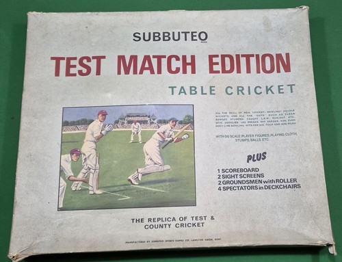 Subbuteo cricket test - subbuteo,