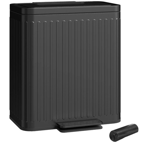 Homcom 20l double rubbish - 2, x