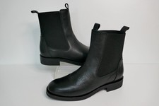 NEW FAT FACE "BLAIR" BLACK LEATHER PULL ON CHELSEA ANKLE BOOTS UK 6 EU39 RRP £79