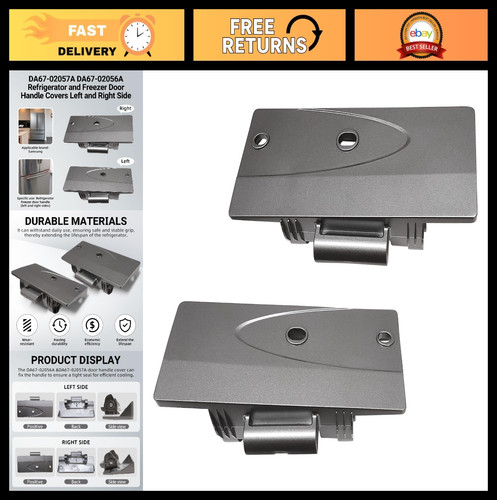 Freezer door handle - door, cap