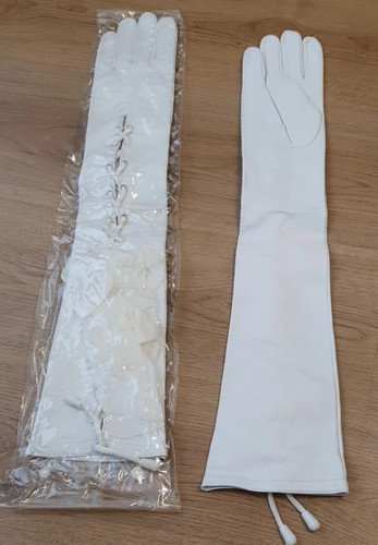 Vintage pair white long - pair,