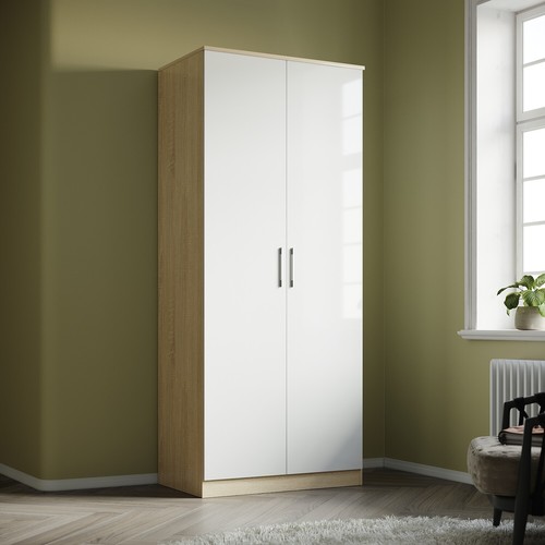 White oak high - gloss, door