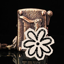 Handcrafted copper zippo - copper,